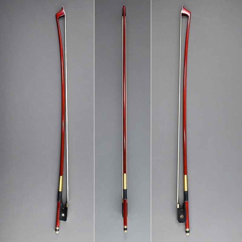 VINGOBOW Pernambuco Stick Cello Bow 4/4 Size VINGOBOW 420C Full 4 4 Concert Level Brass Alloy Fitted Parisian Eyes Ebony Frog Well Balanced Sweet Sound Natural Horse Hair for Porfessional Player - Image 4